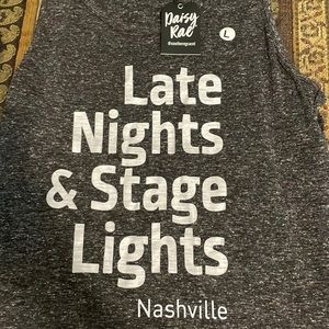 Late nights & stage lights NASHVILLE tank